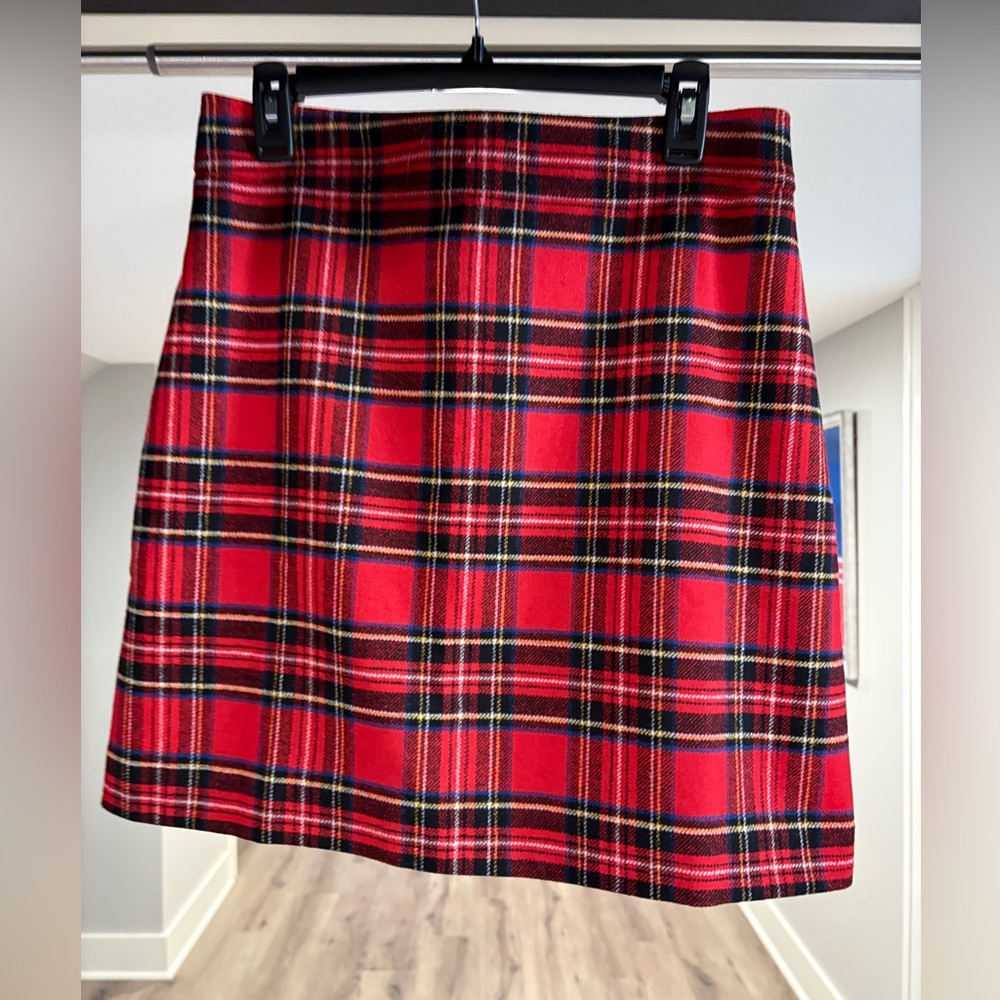 J. Crew Vibrant Tartan Mini Skirt